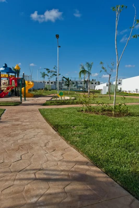 pasillos de areas verdes